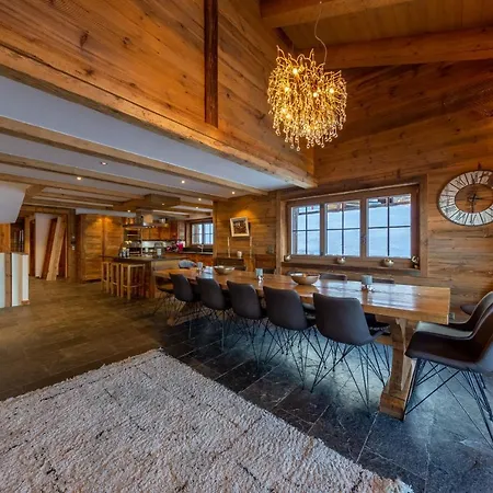 Luxury Alps Chalet Yolo Outdoor Pool Nendaz