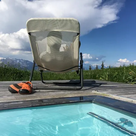 Chalet Luxury Alps Chalet Yolo Outdoor Pool Nendaz